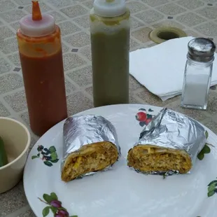 Chorizo egg and cheese. On the patio. Great start to the weekend