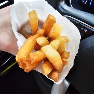 Burned fries