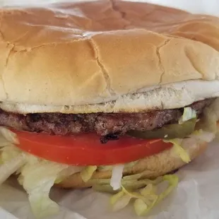 Burger was okay.  3 stars