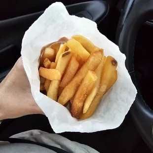 Fries that are burned