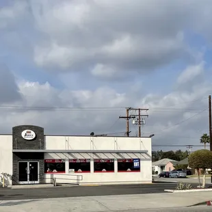 the front of the restaurant