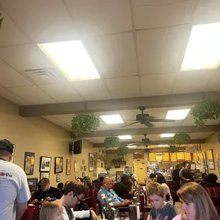 Inside the restaurant