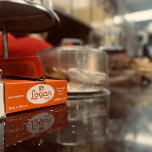 Sitting at the counter at John's.