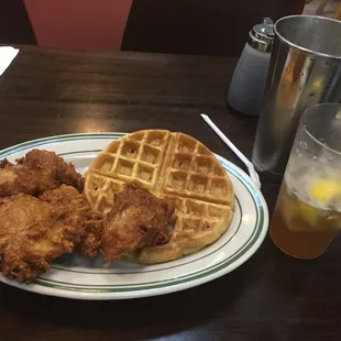 Chicken and waffles