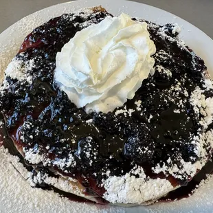 Boysenberry pancakes