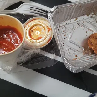 Super delicious fried ravioli. That marinara sauce is to die for