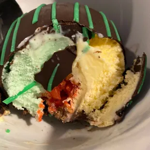 Pistachio Vanilla Cherry Almond Chocolate Covered Tartufo