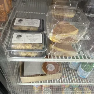 Sweets chocolate cake in the back