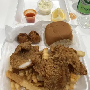 My yummy Red Snapper fish lunch!