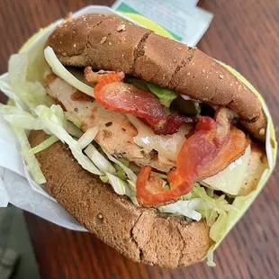 Recommended: California Chicken Club. So good!