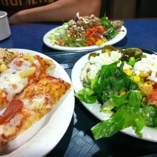 Pizza, Salad
