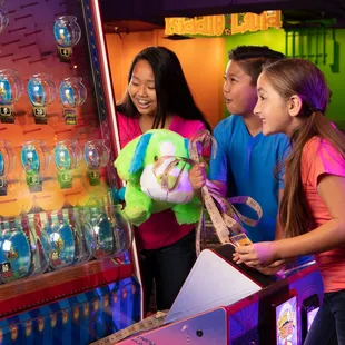 Over 100 video games and attractions in Fun World arcade.