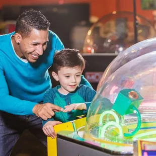 Over 100 video games and attractions in Fun World arcade.