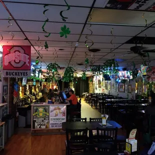 the interior of the restaurant