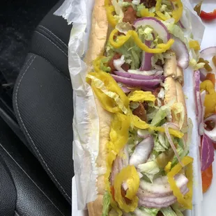 Chicken Salad and Cheese Hoagie