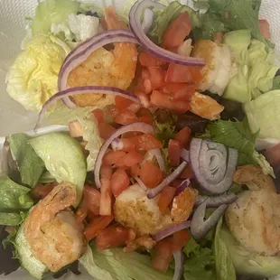 Prawns salad