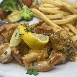 Prawns scampi