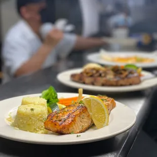 food, grilled fish