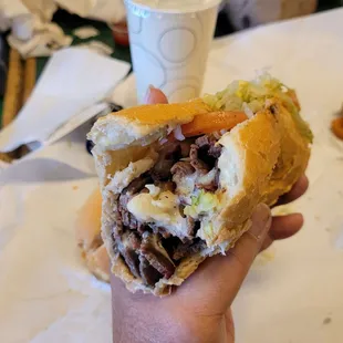 Ooh what a delicious hot roast beef Hoagie.