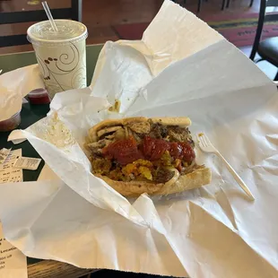 Checking out this branch. My Mushroom Cheese Steak the way I like it.