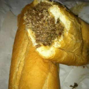 Hot Cheese Steak Sandwiches