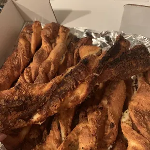 Burnt to a crisp. We're not even edible you could break a tooth on these.