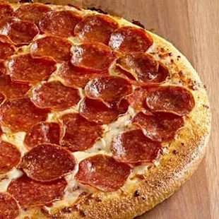 a pepperoni pizza