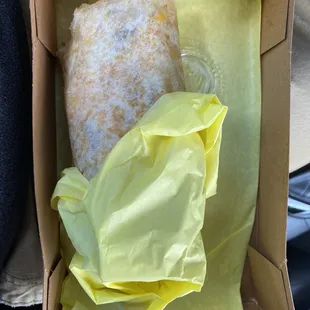 Sausage Breakfast burrito with all the fixings