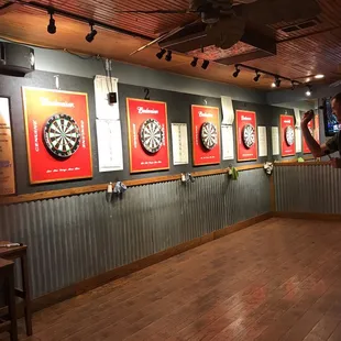 Dart board wall...