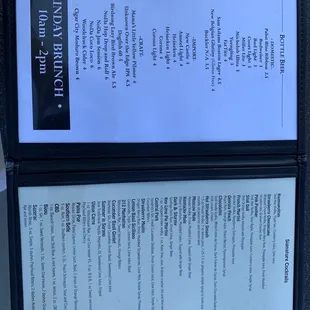 Cocktails Menu