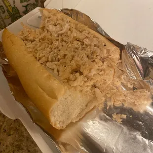 Chicken cheese steak