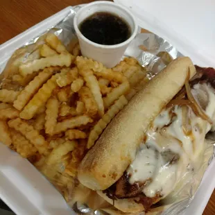Italian beef combo with fries