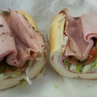 6&quot; sliced to order Italian Hoagie. The perfect size for a lunch without an afternoon nap!