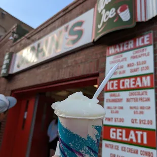 $3 small with strawberry, strawberry banana, and lemon