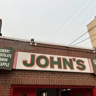 the front of the building