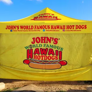 Hot dog pop up tent