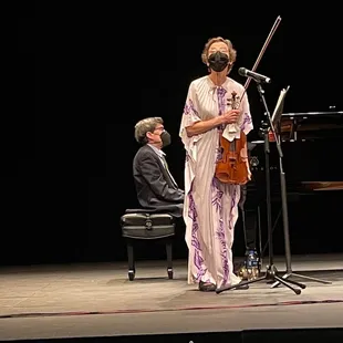 The Goldenberg Duo- siblings Susan &amp; William Goldenberg. They were wonderful. And isn't her dress gorgeous?!