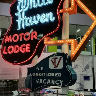 They saved and restored the White Haven Motor Lodge sign!