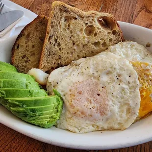 Breakfast bowl with avocado