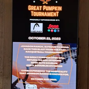 Johnson Ranch hosts many tournaments for tennis, pickleball, and racquetball. High school tennis teams even play here.