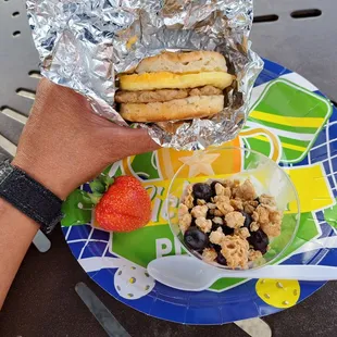 My brunch at PickleFest on 10/14/23