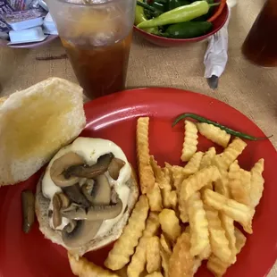 Mushroom &amp; Swiss Burger!