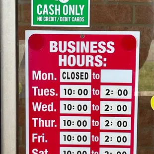 Business hours