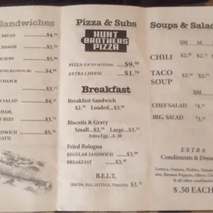 Price list!