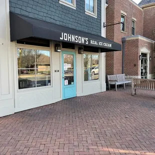 the front of the building