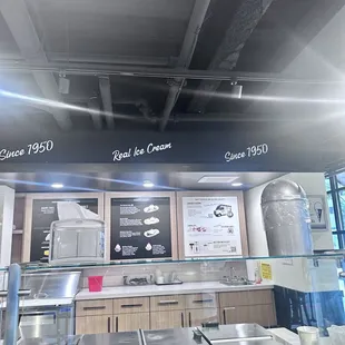 Ice cream! Menu!