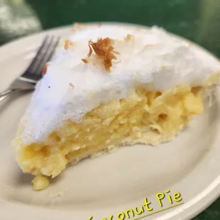  a slice of coconut pie