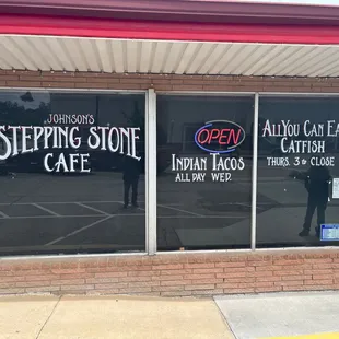 This is the front of the restaurant.