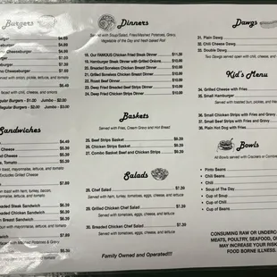 Current menu 11/2024