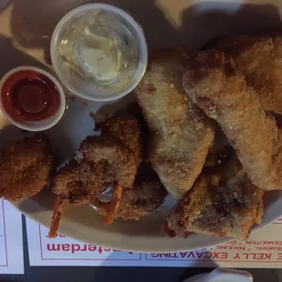 a plate of fried food